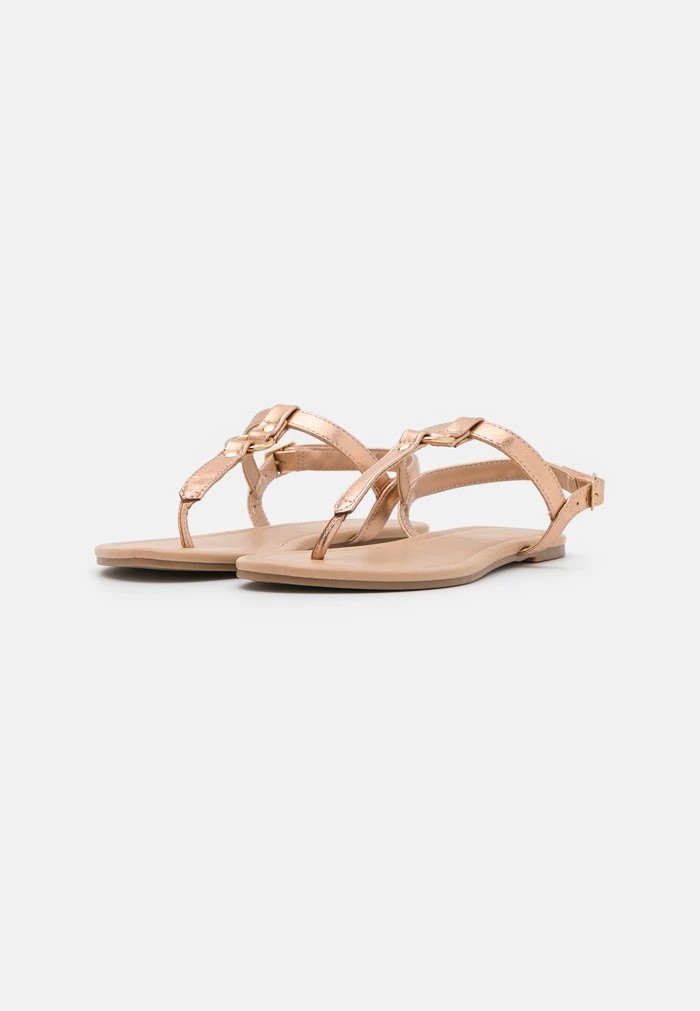 Sandale ANNA FIELD Anna Field T-bar Sandals Rose Doré Femme | PZO-9216271